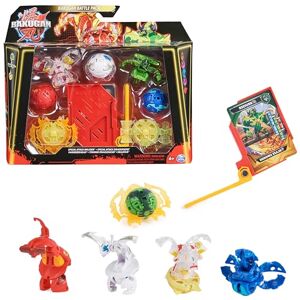 BAKUGAN 3.0 BATTLE PACK Hammerhead,, Titanium Dragonoid, Nillious, Bruiser Special Attack et 1 Dragonoid, 2 Anneaux, 1 Carte Lanceur Et 12 Cartes Collection  Jouet Enfant 6 Ans Et + - Publicité