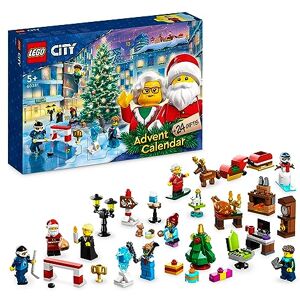 Lego 60381 City Calendrier de l'Avent 2023, avec 24 Cadeaux Dont Figurines du Père Noël et du Renne, Tapis de Jeu du Pays des Merveilles, Cadeau de Noël pour Enfants, Garçons, Filles - Publicité