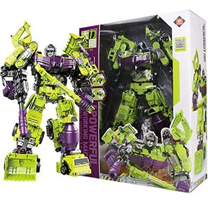 Lustar Transformrs 6 In1 Set Jouets Deluxe Classe Deluxe Devastator Studio De Robot Déformé Série Figure Sécurisée Sécurité Matériaux ABS Robustes Guerrier Cadeau d'anniversaire De Camion - Publicité