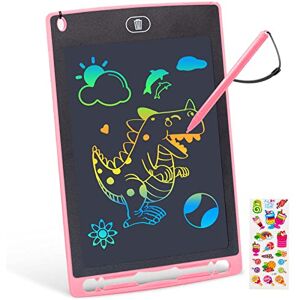 YOUANG 8,5 Pouces LCD Tablette D'écriture, Tablette Dessin Enfants, Jouet Educatif de 2 3 4 5 6 7 Ans Filles et Garçons, Cadeaux d'anniversaire Noël (Rose) - Publicité