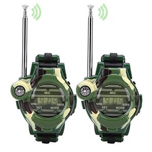 Zerodis 2 Pcs Talkie Walkie Jouet pour Enfant Jeux Electroniques Simulation Montre Numérique Interphone Jeu D'imitation pour Aventures Extérieures Camping Randonnée Walkie Talkies Activité de Plein Air - Publicité