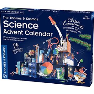 Thames & Kosmos STEM: Calendrier de l'Avent Expériences classiques : chimie, biologie et physique Kits scientifiques pour adultes et enfants, à partir de 8 ans 661007 - Publicité