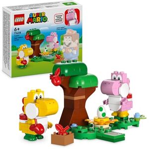 Lego Super Mario Ensemble d'Extension Forêt de Yoshi, Jouet à Collectionner pour Garçons, Filles et Enfants Dès 6 Ans avec 2 Figurines Yoshi à Construire en Brique, Cadeaux pour Gamers 71428 - Publicité