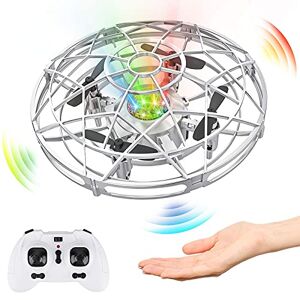 Baztoy Drone Enfant Jouet Volant Mini UFO Drone Induction Infrarouge, Quadcopter Avion Telecommandé Helicoptere Radiocommande RC Jeux Exterieur Interieur Cadeau d'anniversaire Garcon Fille 3 4 5 6 7 8 Ans - Publicité