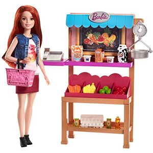 Barbie Coffret  Stand de Fruits et Légumes, FJB27 - Publicité