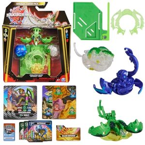 BAKUGAN 3.0 STARTER PACK NOUVELLE GENERATION Nillious, Hammerhead et Dragonoid Special Attack, 1 Anneau de Combat, 1 Carte Lanceur et 9 Cartes Collection  Jouet Enfant 6 Ans Et + - Publicité