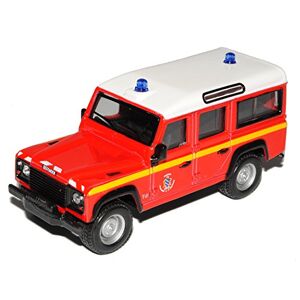 Bburago Land Rover Defender Pompier 1/50  Burago Voiture Modèle - Publicité