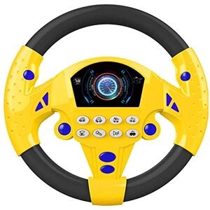 Bprtcra Jouets de Volant pour Enfants et Bébé, Contrôleur de Conduite Portable simulé avec Un drôle de Son et de Musique, Simulation Volant siège de Voiture Jouet Jouets déducation Précoce,Type A - Publicité