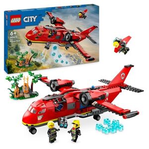 Lego City L’Avion de Sauvetage des Pompiers, Jouet de Construction avec 3 Minifigurines de Pilote, Pompière et Opérateur d'Extincteur, Cadeau d'anniversaire pour Garçons et Filles Dès 6 Ans 60413 - Publicité
