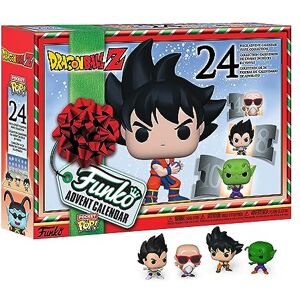 Funko Advent Calendar: Dragon Ball Z Goku Calendrier de L'avent 24 Jours de Surprise Mini-Figurine en Vinyle à Collectionners Boîte Mystère Idée de Cadeau Vacances de Noël - Publicité