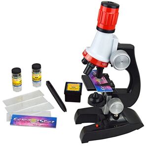 Jzhen Microscope Enfant, 1200x, 400x, 100x, Microscope Set pour Kids l'éducation Précoce - Publicité