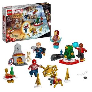 Lego 76267 Marvel Le Calendrier de l’Avent des Avengers 2023, avec 24 Cadeaux incluant Captain America, Spider-Man, Iron Man et d'autres Minifigurines de Super-Héros, Cadeau de Noël pour Enfants - Publicité