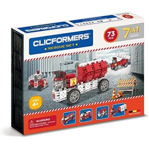 Clicformers jeu de construction, Rescue Set 7 en 1, véhicules d'urgence, jouet fille et garçon STEM pour des heures de plaisir, jeux educatif 4 ans jusqu'à 12 ans - Publicité