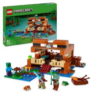 Lego 21256 Minecraft La Maison de la Grenouille, Jouet avec Figurines d'animaux, Personnages : Zombie et Explorateur, Cadeau pour Filles et Garçons Dès 8 Ans - Publicité