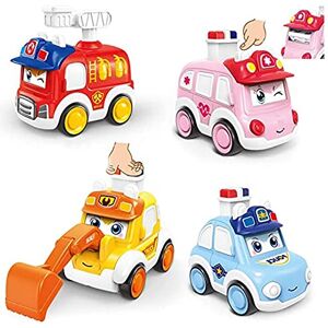 ZHUOYOU Petite Voiture Jouets Bébé 1 2 3 an Garcon Cars Construction pour Enfant Push and Go Voiture à Friction Camion Jouet Enfant - Publicité