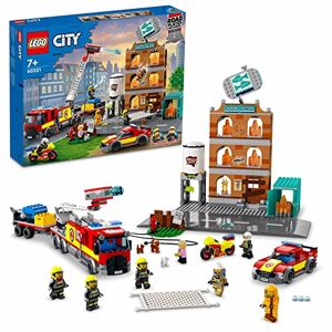 Lego 60321 City Fire La Brigade Pompiers Set de Construction avec Flammes, Minifigures, Jouet Camion pour Enfants dès 7 Ans - Publicité