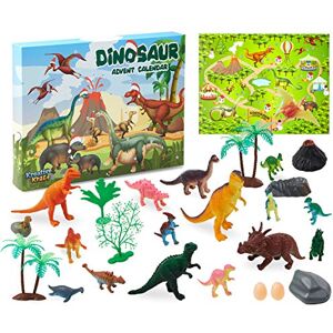 KreativeKraft Calendrier de L'avent 2023 Enfant 24 Jouets Animaux Dinosaures(Multicolore Dinosaurs) - Publicité