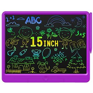 Wicue D'écriture LCD Tablette de Dessin Colorée de 15 Pouces pour Enfants Jeux Educatif Jouet Fille Garçon 2 3 4 5 6 + Ans, Tablette Dessin LCD Ardoise Magique Memo Board, Cadeau Anniversaire - Publicité