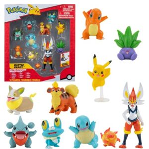 Pokémon Figurine Pokemon Jouet 10-Pack – Pokemon Figurine 5-11 cm – Cinderace Pikachu Charmander Squirtle Oddish Gible Bulbasaur Yamper Froakie & Growlithe Nouveau 2022 Officielle Jouet Pokemon - Publicité