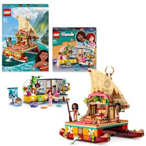 Lego Le Pack Amitié Inclut: le Set Disney Princesse Le Bateau d’Exploration de Vaiana (43210) et La Chambre d'Aliya  Friends (41740) Pour Enfants, Filles et Garçons de 6 Ans et Plus - Publicité