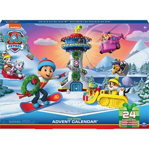 Paw Patrol LA Pat' Patrouille Calendrier DE L'AVENT Pat' Patrouille Calendrier de L'Avent pour Noël avec 24 Surprises, Figurines et Accessoires Exclusifs 6061678 Jouet Enfant 3 Ans et + - Publicité