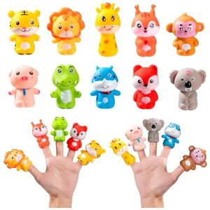 QH-Shop Marionnettes à Doigts Enfants,10 Pièces Mini Animaux Poupées Jeux Montessori Jouets Éducatifs Anniversaire Jeux Ecoles Cadeau pour Enfant Fille Garcon - Publicité