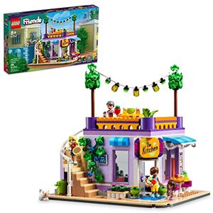 Lego Friends Heartlake City Community Kitchen 41747 Ensemble de jouets de construction amusants pour garçons et filles à partir de 8 ans avec 3 mini-poupées, 1 micro-poupée, un chat et de nombreux - Publicité