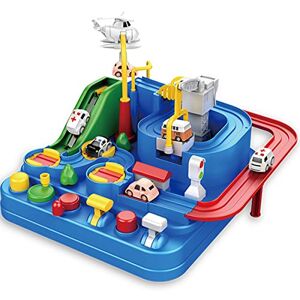 Your's Bath Piste Aventure de Voiture Jouet, Pistes Course pour Garçons Jouets d'aventure Voiture, Circuit Enfant, Puzzle Jeux d'enfants Educatifs Enfants 3 Ans+ (Style C) - Publicité