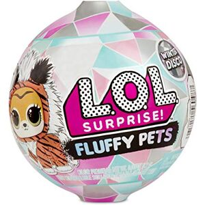 L.O.L. Surprise! L.O.L. Surprise, Fluffy Pets boule à neige 9 Surprises dont 1 Fluffy Pets 6cm aux P oils Amovibles, Accessoires, Modèles Aléatoires à Collectionner, Jouet pour Enfants dès 3 Ans, LLU86 - Publicité