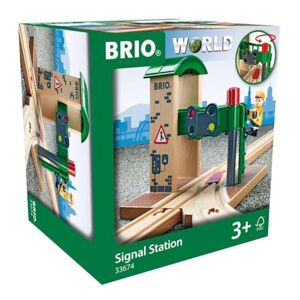 Brio World 33674 Station de Controle et d'Aiguillage Accessoire pour circuit de train en bois Action de jeu sans pile Jouet mixte à partir de 3 ans - Publicité