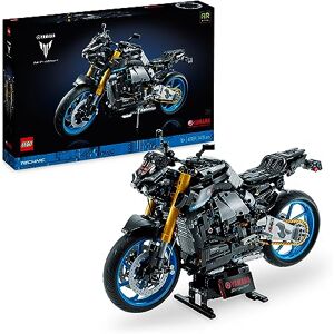 Lego 42159 Technic Yamaha MT-10 SP, Kit de Maquette de Moto pour Adultes, Réplique Authentique avec Moteur 4 Cylindres, Direction Fonctionnelle et Application AR, Cadeau Motard pour Hommes et Femmes - Publicité