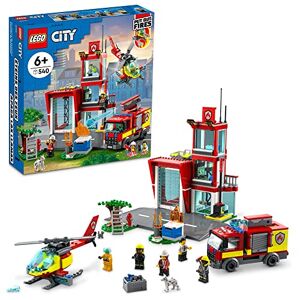 Lego City Fire Station 60320 Building Kit for Kids Aged 6+; Includes 2 City Adventures TV Series Characters (540 Pieces) - Publicité
