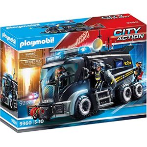 Playmobil Camion policiers d'élite avec sirène et gyrophare, Coloré, Taille Unique - Publicité