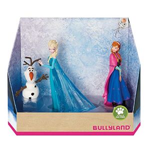 Bullyland 13446 Set de figurines de jeu Princesse Elsa, Anna et Olaf de Walt Disney La Reine des Glaces, fidèles au détail, convient comme figurine de gâteau, pour enfants à partir de 3 ans - Publicité