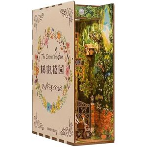 CCogzbb Book Nook Kits, Kit de Coin de Livre de Maison de Poupée Bricolage, Serre-Livres d'art en Bois du Puzzle 3D, Serre-Livres D'insertion D'étagère, Kits de Modèles À Construire pour Adultes - Publicité