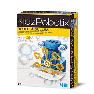 4M KIDZROBOTIX: Robot à Bulles 10cm / Emballage F R A N C A I S, avec des Instructions détaillées, Fonctionne sur Piles 1x1.5V AAA (excl.), boîte 24x16,5x6cm, 8+ - Publicité