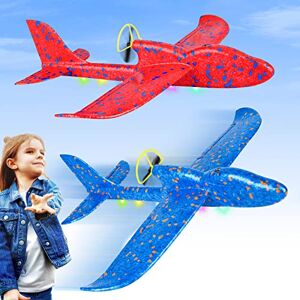 Zero-G Roadster Jouets d'avion électriques, Planeur Polystyrene Mousse Rechargeable, Cadeau Anniversaire Noël Pâques Jeux Extérieur Jardin Interactif Enfant Garçon Fille 4 5 6 7 8 9 10 11 12 Ans - Publicité