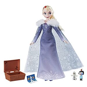 Disney La Reine des Neiges Coffret Douceurs Givrées avec Poupée Elsa,  figurine Olaf, 2 pots de pâte à modeler de couleurs différentes et plus de  10