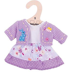 Bigjigs Toys Robe et Cardigan Lilas (pour Une poupée de 28 cm) - Publicité