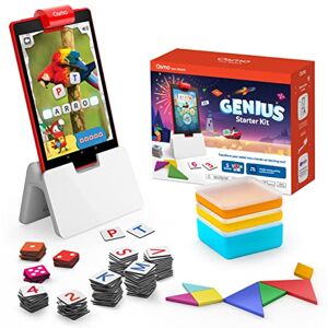 Osmo Coffret complet Genius pour tablette Fire Genius Starter Kit Âges 6-10 ans 5 jeux d'apprentissage interactifs : maths, orthographe, art, physique, créativité, et plus encore - Publicité