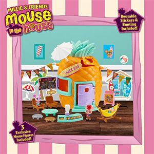 Bandai Millie & Friends Mouse in The House 'Pineapple' Juice Bar Playset, Jouets à Collectionner, Jeu imaginatif, Cadeau pour Les 3-7 Ans - Publicité