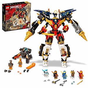 Lego 71765 Ninjago Le Robot Ultra Combo Ninja 4 en 1, Jouet Voiture, Jet, Tank et 7 Minifigures pour Enfants +9 Ans avec bannière de Mission à Collectionner - Publicité