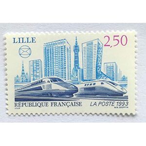 Timbre France 1993. Timbre de Collection No 2811 Neuf** par des Livres Express. Train, TGV - Publicité