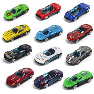 ZGCXRTO Car Véhicule, Voiture Car Jouet Car, 12pcs Mini-véhicules Voitures atures, Mini Voitures à Tirer, Racing Cars Toy incluant Flash,Jouet Cars Cupcake Décoration pour Enfant - Publicité