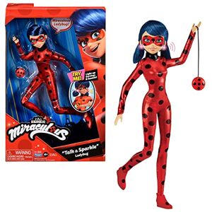 Bandai Miraculous Ladybug Poupée Ladybug Poupée mannequin 26 cm à fonctions sonore et lumineuse Poupée de super-héros P50250 - Publicité