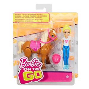 Mattel Barbie et Mini Poney Brun Clair avec Selle Rose FHV63 - Publicité