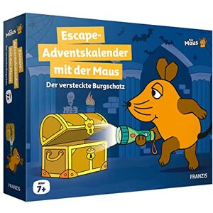 Franzis 67169 Calendrier de l'Avent Escape avec la souris – Le trésor caché du château – 24 énigmes passionnantes pour la période de l'Avent pour les enfants à partir de 7 ans - Publicité