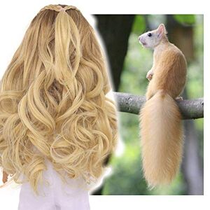 NOPEILVI Perruque de Cheveux de poupée, Bricolage bouclés Longue poupée Jaune postiche personnalisé Fil Haute température 15CM Cheveux de poupée Lisses synthétiques Perruques de poupée - Publicité