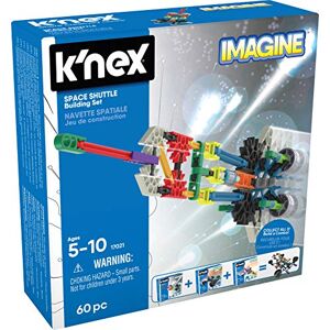 Basic Fun Kit de construction de jeu Imagine Space Shuttle, K'NEX, , 17021, 60 pièces, jouets de l'espace éducatifs pour les enfants, adaptés aux garçons et aux filles âgés de 5 à 10 ans. Publicité