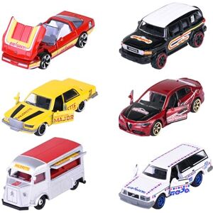 Majorette Voiture Miniature de l'édition Premium Anniversaire 60 Ans, sélection aléatoire de 6 Voitures Jouets en métal (par décennie Un modèle), 7,5 cm, à partir de 3 Ans - Publicité